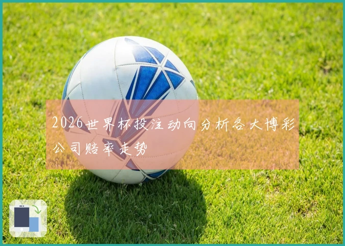 2026世界杯投注动向分析各大博彩公司赔率走势
